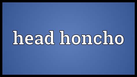 Head honcho crossword. Things To Know About Head honcho crossword. 